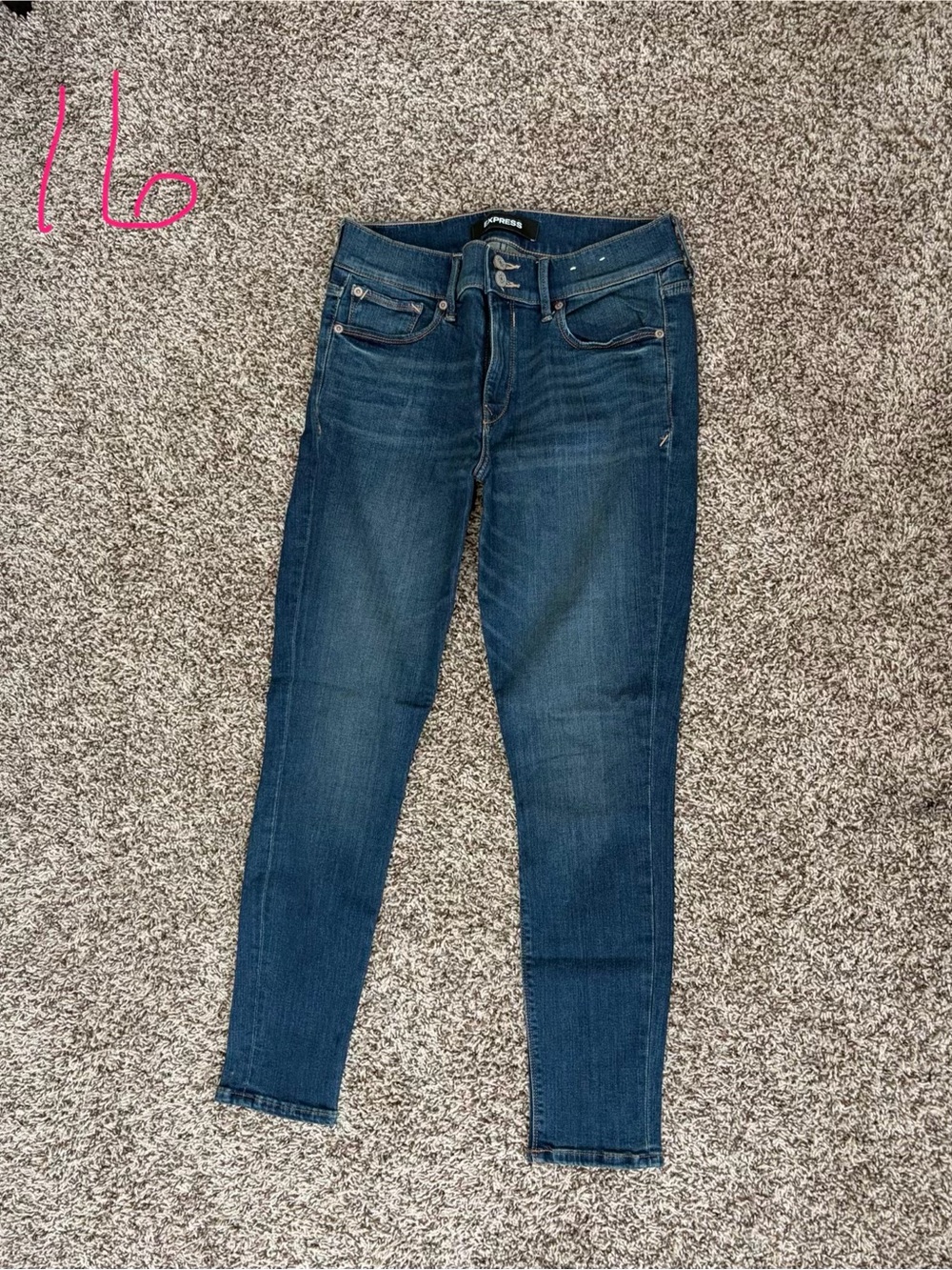 Women’s Dark Blue Stretch Skinny Jean cropped legging